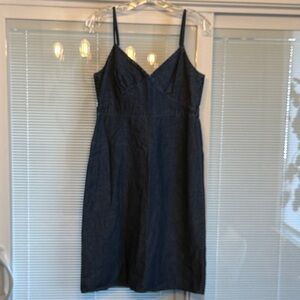 Vintage Y2K GAP Denim Chambray Dress Size 10